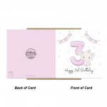 3rd Birthday Card For Girl, Daughter 3rd Birthday Card, Special 