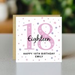 Personalised 18th Birthday Card Daughter Friend Sister Her