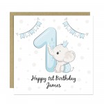 Personalised 1st Birthday Card For Boy Son 1st Birthday Card