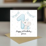 Personalised 1st Birthday Card For Boy Son 1st Birthday Card