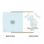 Personalised 1st Birthday Card For Boy Son 1st Birthday Card
