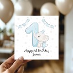Personalised 1st Birthday Card For Boy Son 1st Birthday Card