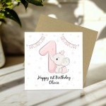 Personalised 1st Birthday Card For Girl Daughter 1st Birthday