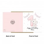 Personalised 1st Birthday Card For Girl Daughter 1st Birthday
