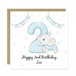 Personalised 2nd Birthday Card For Boy Son 2nd Birthday Card