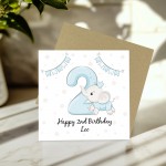 Personalised 2nd Birthday Card For Boy Son 2nd Birthday Card