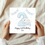 Personalised 2nd Birthday Card For Boy Son 2nd Birthday Card