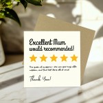 Funny Mum Birthday Card Birthday Card Mum Would Recommend