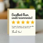 Funny Mum Birthday Card Birthday Card Mum Would Recommend