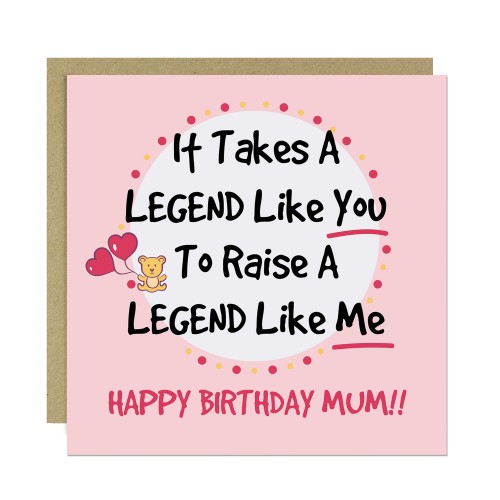 Funny Mum Birthday Card Joke Birthday Card Mum Birthday Cards