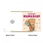 Mothers Day Card, Love You Mama Bear Card, Mum Birthday Cards