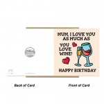 Mum Birthday Card Funny, Birthday Card Mum, Mum Birthday Card