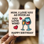 Mum Birthday Card Funny, Birthday Card Mum, Mum Birthday Card
