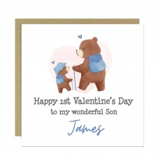 Personalised Valentines Card For Son, Son Valentines Card