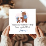 Personalised Valentines Card For Son, Son Valentines Card