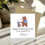 Personalised Valentines Card For Son, Son Valentines Card