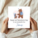 Personalised Valentines Card For Son, Son Valentines Card