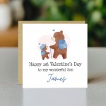 Personalised Valentines Card For Son, Son Valentines Card
