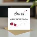 Personalised First Valentines Day Card For Boyfriend Girlfriend
