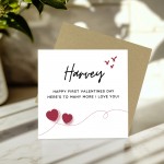 Personalised First Valentines Day Card For Boyfriend Girlfriend