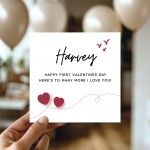 Personalised First Valentines Day Card For Boyfriend Girlfriend