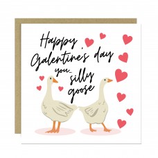 Galentines Day Card Silly Goose Galentines Card For Best Friend