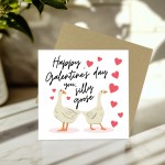 Galentines Day Card Silly Goose Galentines Card For Best Friend