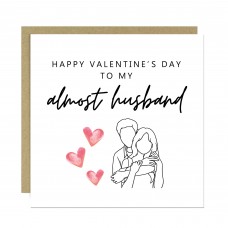 Fiance Valentine Card, Funny Almost Husband Valentines Card