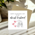 Fiance Valentine Card, Funny Almost Husband Valentines Card
