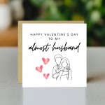 Fiance Valentine Card, Funny Almost Husband Valentines Card