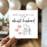 Fiance Valentine Card, Funny Almost Husband Valentines Card