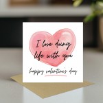 Valentines Card For Boyfriend Love Doing Life With You Card