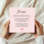 Mum Birthday Card Birthday Card For Mum Poem Birthday Card
