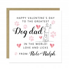 Dog Valentines Card Dog Valentine's Day Card, Personalised Vale