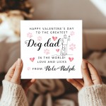 Dog Valentines Card Dog Valentine's Day Card, Personalised Vale