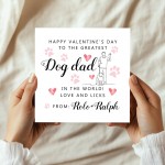 Dog Valentines Card Dog Valentine's Day Card, Personalised Vale