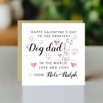 Dog Valentines Card Dog Valentine's Day Card, Personalised Vale