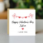Personalised Happy Valentines Card, Valentines Card For Him Her