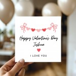 Personalised Happy Valentines Card, Valentines Card For Him Her