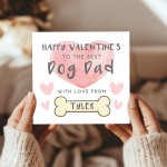 Personalised Dog Dad Valentines Card Dog Valentine's Day Card