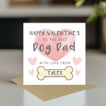 Personalised Dog Dad Valentines Card Dog Valentine's Day Card