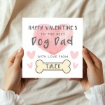 Personalised Dog Dad Valentines Card Dog Valentine's Day Card