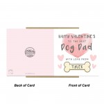 Personalised Dog Dad Valentines Card Dog Valentine's Day Card