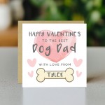 Personalised Dog Dad Valentines Card Dog Valentine's Day Card