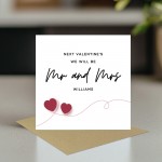 Valentines Card For Husband Wife To Be Personalised Mr & Mrs