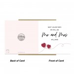 Valentines Card For Husband Wife To Be Personalised Mr & Mrs