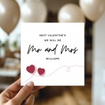 Valentines Card For Husband Wife To Be Personalised Mr & Mrs
