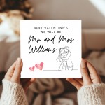 Personalised Valentines Card For Husband Wife To Be