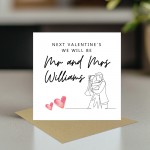 Personalised Valentines Card For Husband Wife To Be