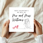 Personalised Valentines Card For Husband Wife To Be